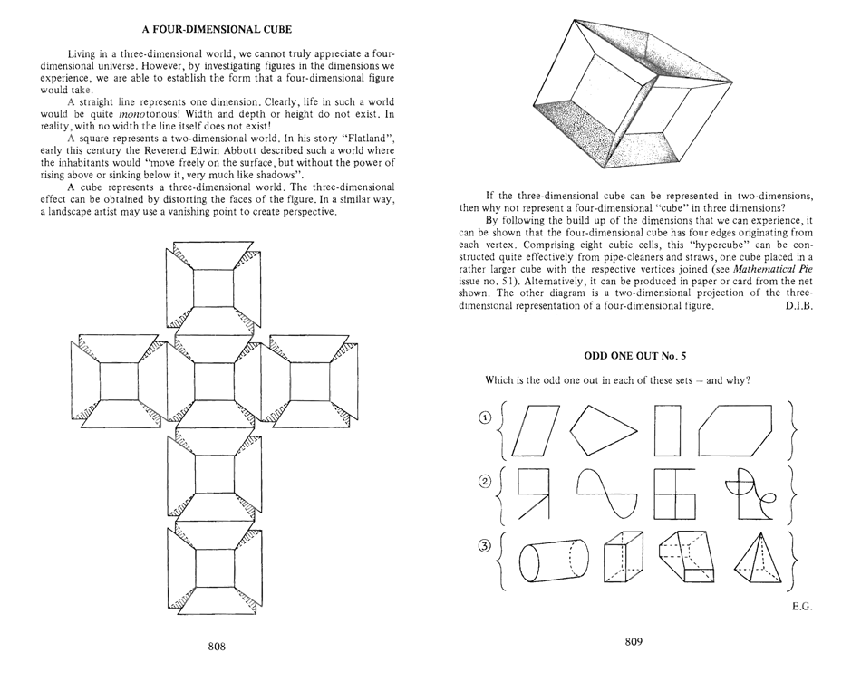 Mathematical Pie Number One Hundred and Two Pages 4 and 5 
