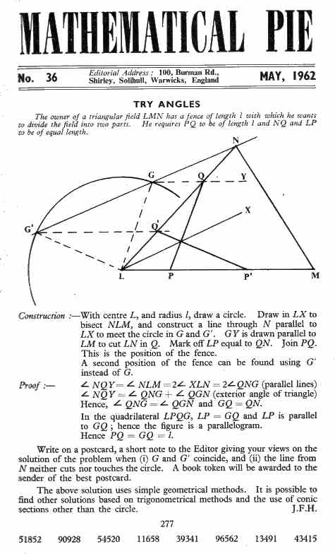 Mathematical Pie Number Thirty-Six Page 1