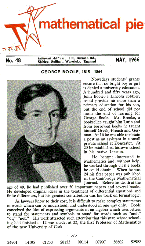 Mathematical Pie Number Forty-Eight Page 1